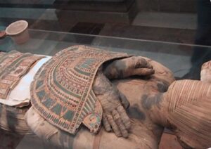 Ägyptische Mumie im Museum