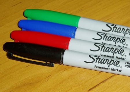 Colourful markers