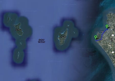 Pattaya Islands, Map