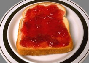Toast with jam