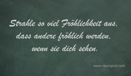 Gedanke des Tages: Fröhlichkeit
