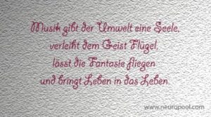 Thought of the day: Music brings life