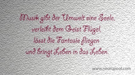Gedanke des Tages: Musik bringt Leben