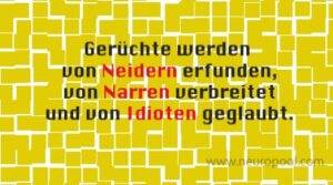 Gedanke des Tages: Gerüchte