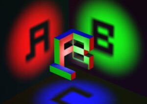 Dreidimensionale Buchstaben