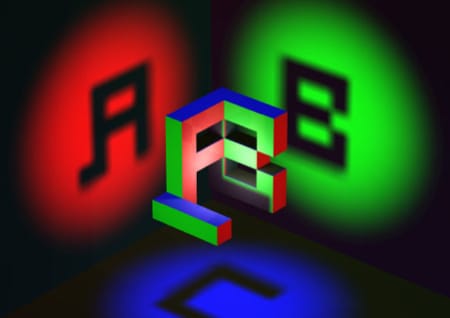 Dreidimensionale Buchstaben