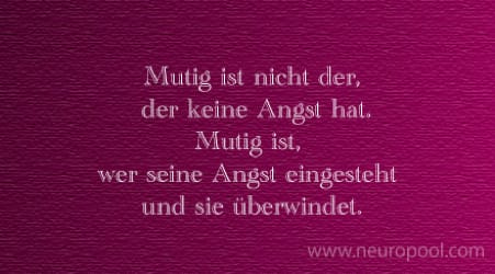 Gedanke des Tages: Was ist Mut