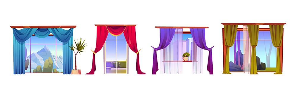Hang curtains
