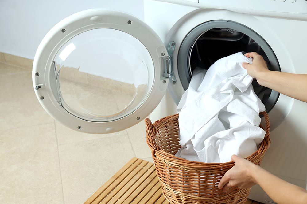 Washing bed linen