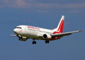 Aeroplane in the air