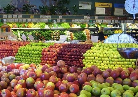 Obst im Supermarkt