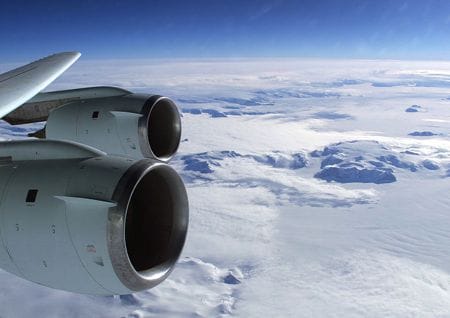 Flugreise mit Diabetes Blick aus dem Flugzeug