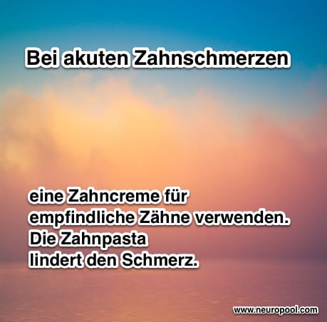 Tipps Zahnschmerzen