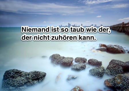 Gedanke des Tages: Zuhören