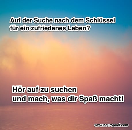 Tipp: Zufriedenes Leben