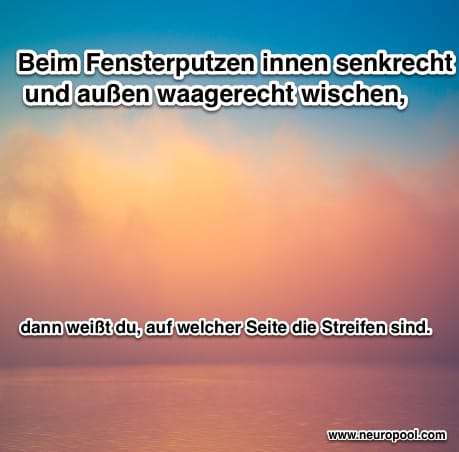 Tipp: Fensterputzen