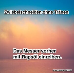 Tipp: Zwiebelschneiden