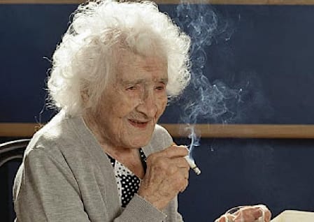 Jeanne Calment im Alter von 117 Jahren Jeanne Calment im Alter von 117 Jahren
