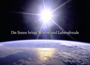 Planet Erde und Sonne
