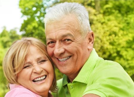 Kommunikation bei Alzheimer älteres Paar
