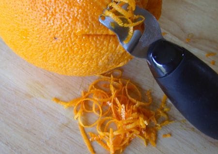 Orangenschale Orangenschale