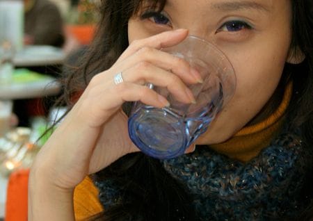 Woman drinks water Woman drinks water