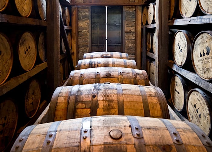 Bourbon in Fässern