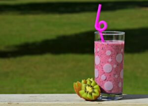 Fresh smoothie with kiwi