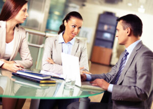 People in conversation