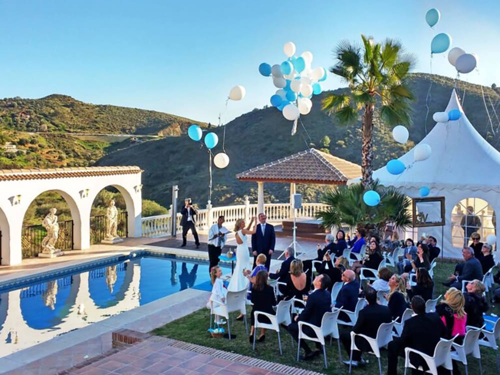 Hochzeit Mijas Eventausstattung